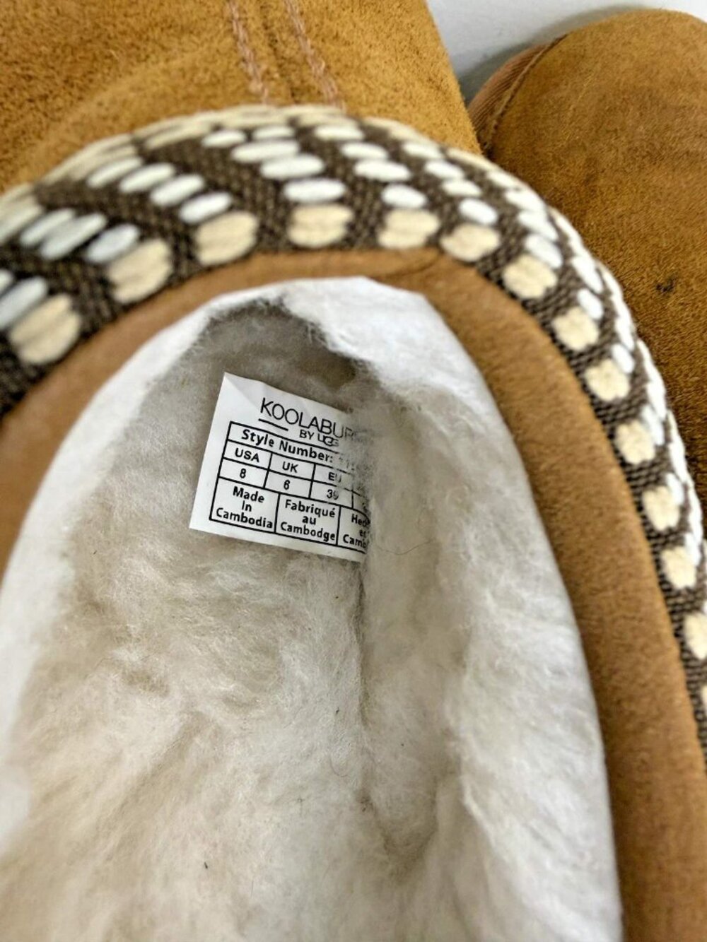 Koolaburra by Ugg Burree Slippers Women's Sz 8 Suede Faux Fur Lining Brown - Picture 11 of 11